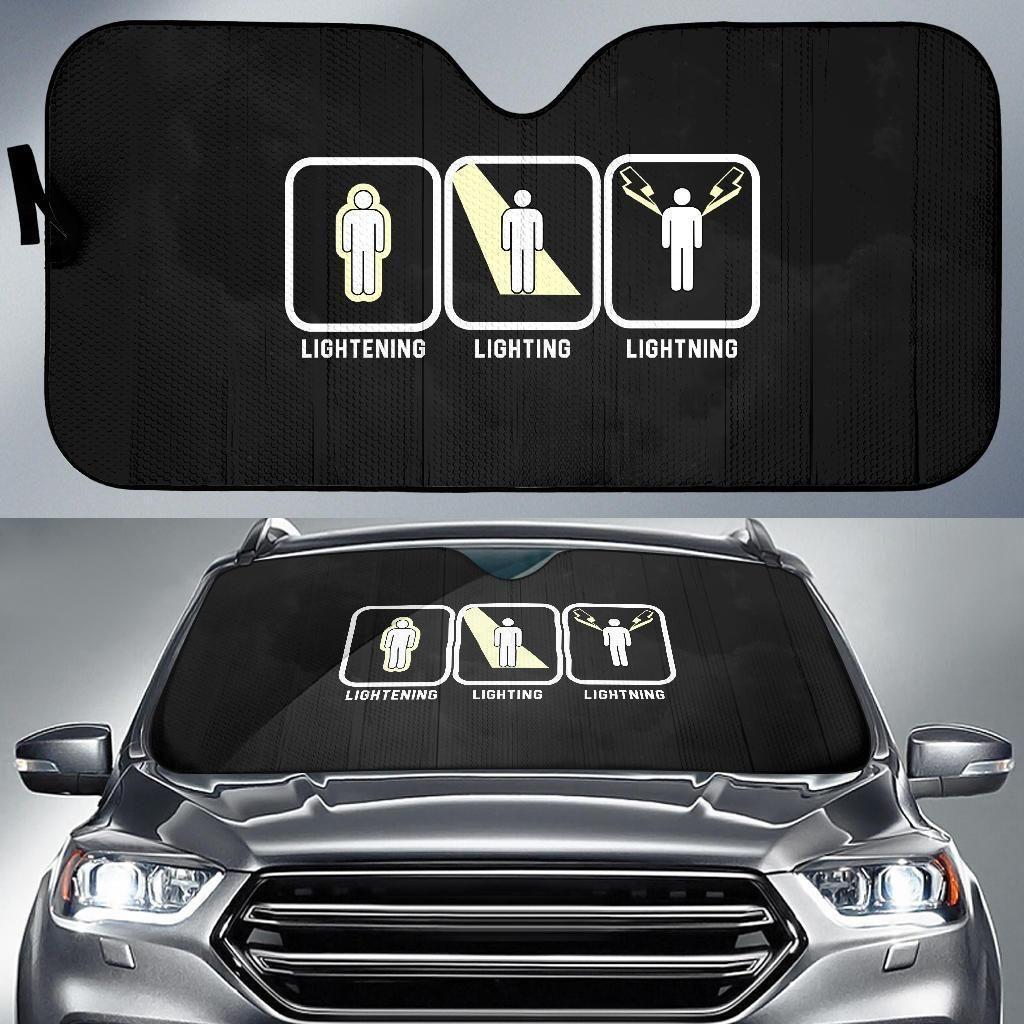 Lightning Car Auto Sun Shade Lightning Car Auto Sun Shade