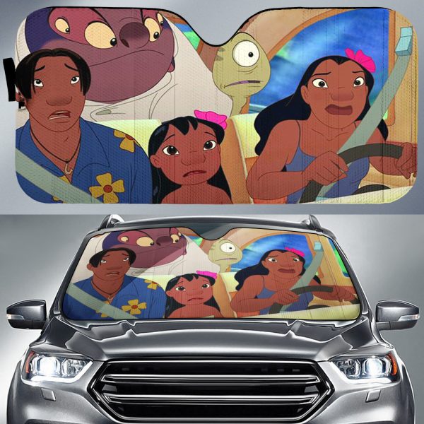 Lilo Andamp; Stitch Car Auto Sun Shade