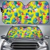 Lime Hawaiian Pineapple Car Auto Sun Shade