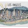 Line Drawing, Los Angeles Jigsaw Puzzle Set