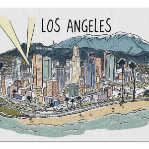 Line Drawing, Los Angeles Jigsaw Puzzle Set