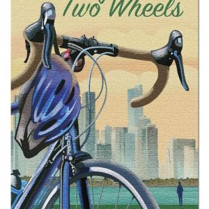 Lithography, Bicycle And City Jigsaw Puzzle Set