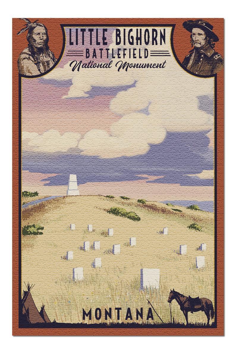 Little Bighorn Battlefield National Monument Jigsaw Puzzle Set Little Bighorn Battlefield National Monument Jigsaw Puzzle Set