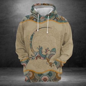 Lizard Mandala 3D Printed Hoodie/Zipper Hoodie