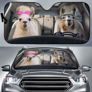 Llama Car Auto Sun Shade