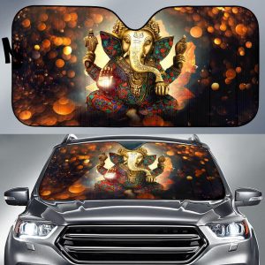 Lord Ganeshas Car Auto Sun Shade