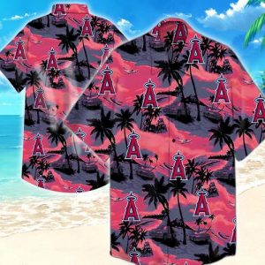 Los Angeles Angels Hawaiian Shirt Summer Button Up
