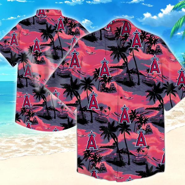 Los Angeles Angels Mlb Hawaiian Shirt Summer Button Up