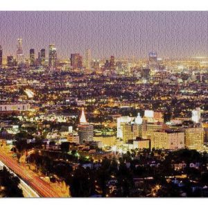 Los Angeles At Night Jigsaw Puzzle Set