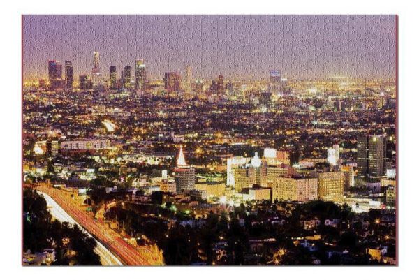 Los Angeles At Night Jigsaw Puzzle Set
