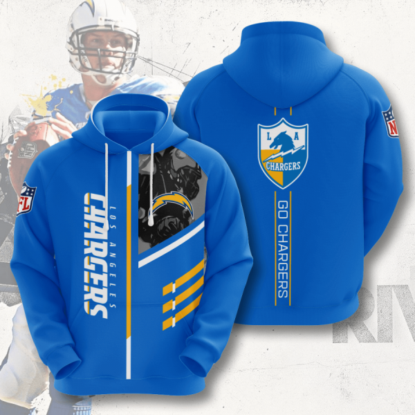 Los Angeles Chargers American Football 3D Printed Hoodie/Zipper Hoodie