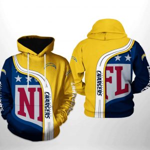 Los Angeles Chargers NFL Team 3D Printed Hoodie/Zipper Hoodie