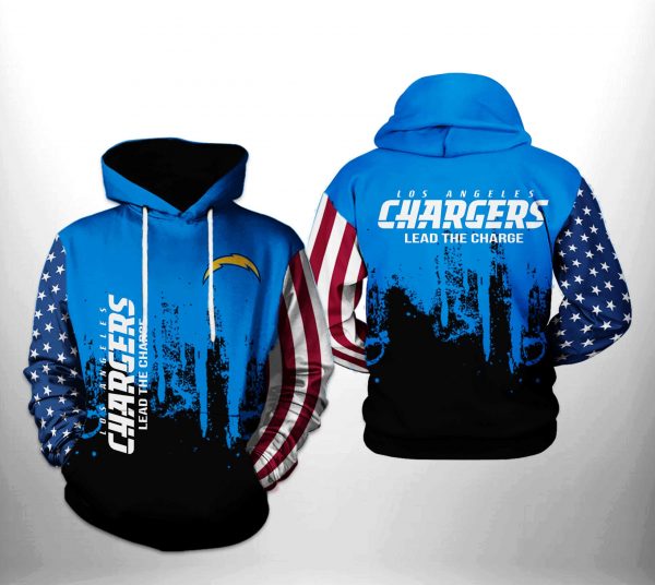 Los Angeles Chargers NFL Team US 3D Printed Hoodie/Zipper Hoodie