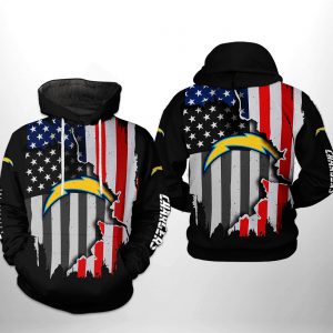Los Angeles Chargers NFL US Flag Team 3D Printed Hoodie/Zipper Hoodie