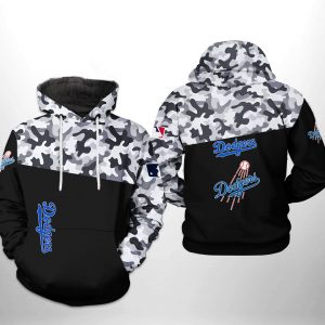 Los Angeles Dodgers MLB Camo Veteran 3D Printed Hoodie/Zipper Hoodie