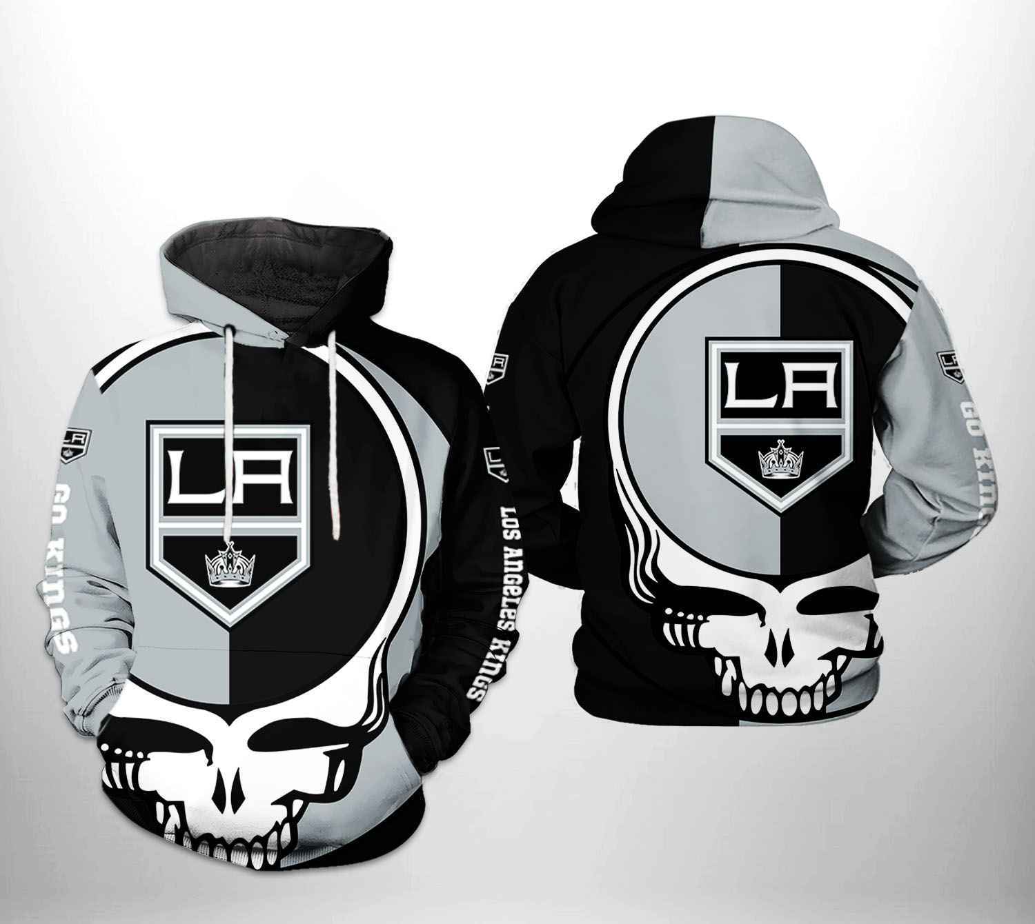 Los Angeles Kings NHL Grateful Dead 3D Printed Hoodie/Zipper Hoodie Los Angeles Kings NHL Grateful Dead 3D Printed Hoodie/Zipper Hoodie