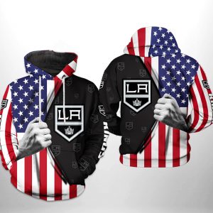 Los Angeles Kings NHL US FLag 3D Printed Hoodie/Zipper Hoodie