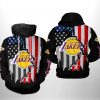 Los Angeles Lakers NBA US Flag Team 3D Printed Hoodie/Zipper Hoodie