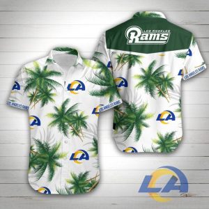 Los Angeles Rams Football Hawaiian Shirt Summer Button Up
