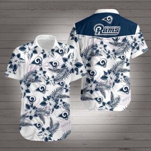Los Angeles Rams Football Hawaiian Shirt Summer Button Up