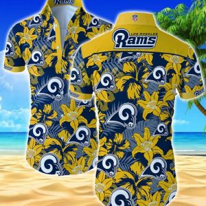 Los Angeles Rams Hawaiian Shirt Summer Button Up