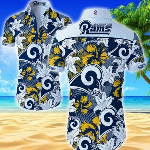 Los Angeles Rams Hawaiian Shirt Summer Button Up
