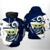 Los Angeles Rams NFL Baby Yoda Team 3D Printed Hoodie/Zipper Hoodie