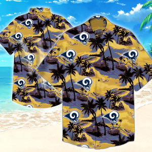 Los Angeles Rams Nfl Hawaiian Shirt Summer Button Up