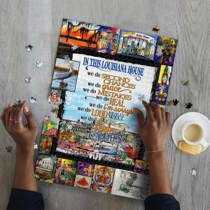 Louisiana In This Louisiana House Jigsaw Puzzle Set