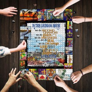 Louisiana In This Louisiana House Jigsaw Puzzle Set