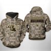 Louisiana Tech Bulldogs NCAA Camo Veteran 3D Printed Hoodie/Zipper Hoodie