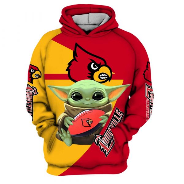 Louisville Cardinal 3D Printed Hoodie/Zipper Hoodie