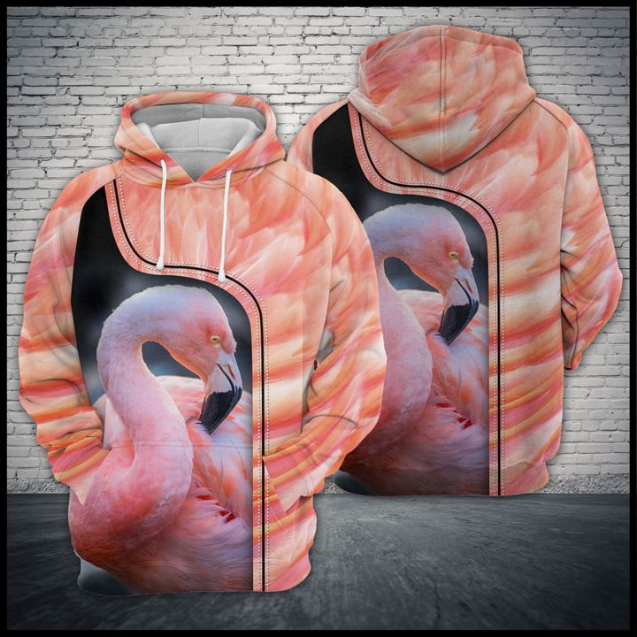 Love Flamingo 3D Printed Hoodie/Zipper Hoodie Love Flamingo 3D Printed Hoodie/Zipper Hoodie
