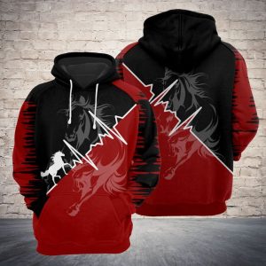 Love Horse 3D Printed Hoodie/Zipper Hoodie