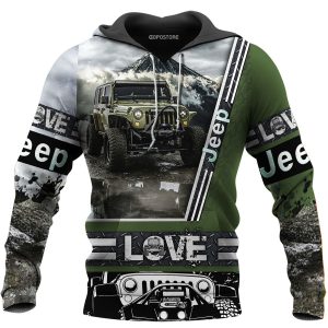 Love Jeep 3D Printed Hoodie/Zipper Hoodie