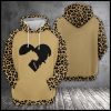 Love Leopard 3D Printed Hoodie/Zipper Hoodie