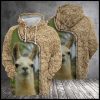 Love Llama 3D Printed Hoodie/Zipper Hoodie