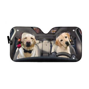 Lovely Retrever Puppy Car Auto Sun Shade