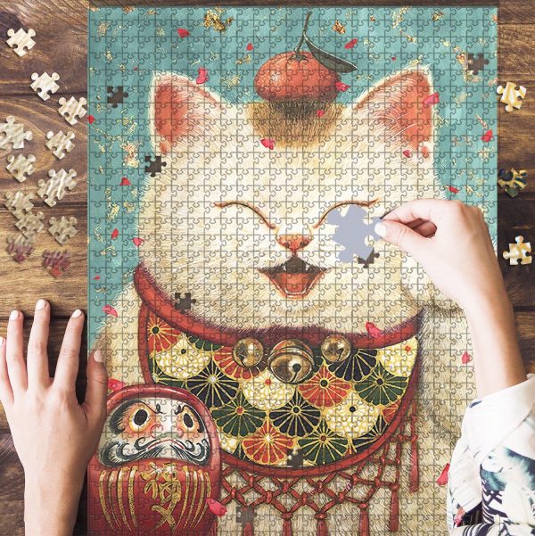 Lucky Cat Jigsaw Puzzle Set