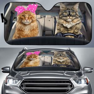 Maine Coon Car Auto Sun Shade
