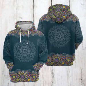 Mandala 3D Printed Hoodie/Zipper Hoodie