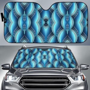 Mandala Waves Bohemian Car Auto Sun Shade