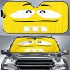 Mandm Chocolate Yellow Car Auto Sun Shade