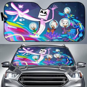 Marshmallow Huey, Dewey And Louie Car Auto Sun Shade