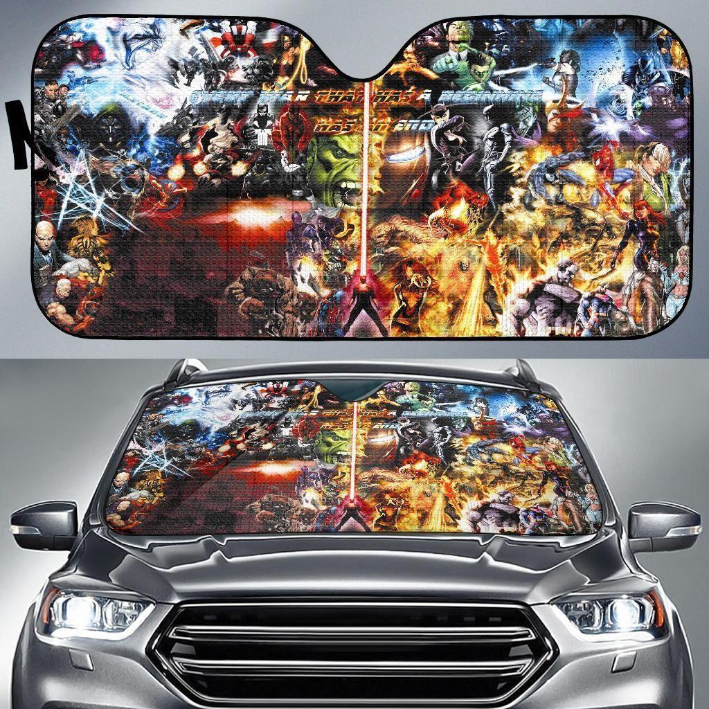 Marvel Dc Art Movie Car Auto Sun Shade Marvel Dc Art Movie Car Auto Sun Shade