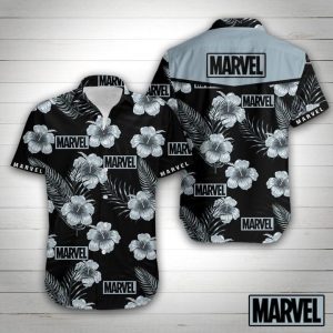 Marvel Hawaiian Shirt Summer Button Up