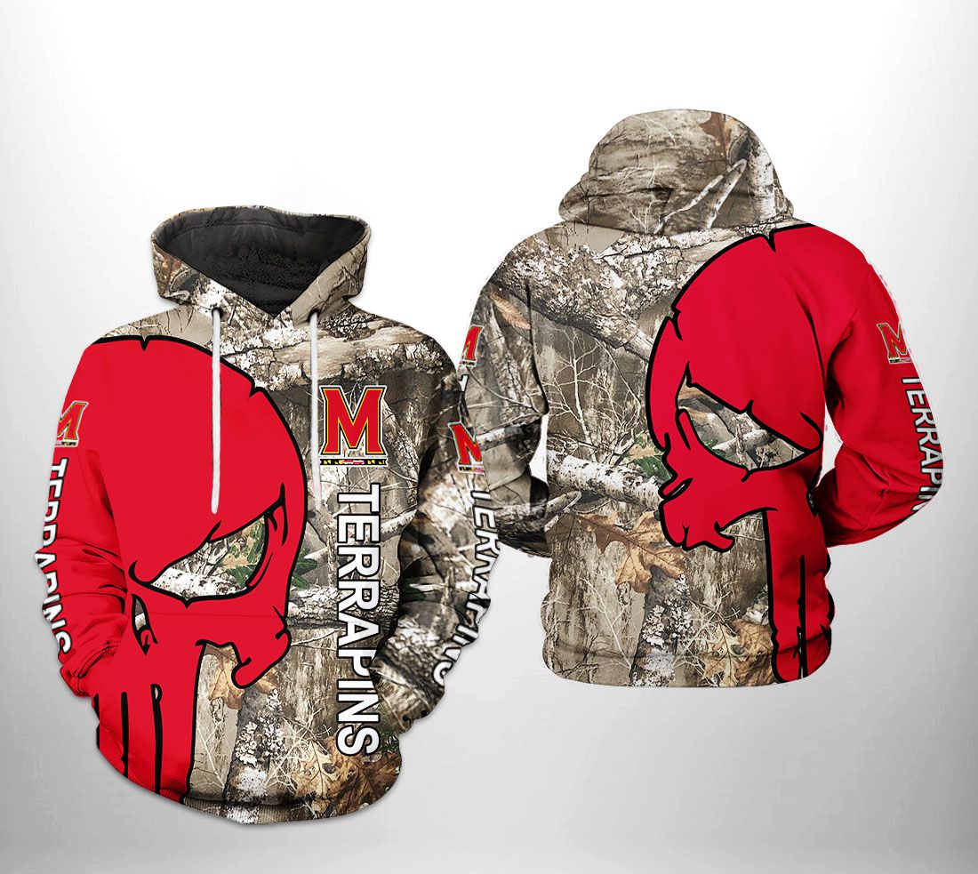 Maryland Terrapins NCAA Camo Veteran Hunting 3D Printed Hoodie/Zipper Hoodie Maryland Terrapins NCAA Camo Veteran Hunting 3D Printed Hoodie/Zipper Hoodie