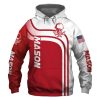 Mason Red US Flag 3D Printed Hoodie/Zipper Hoodie