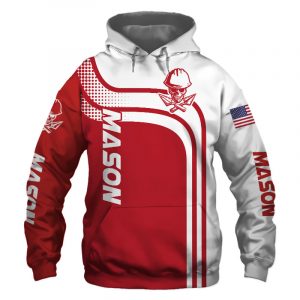 Mason Red US Flag 3D Printed Hoodie/Zipper Hoodie