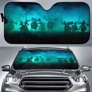 Medieval Battle Scene Car Auto Sun Shade